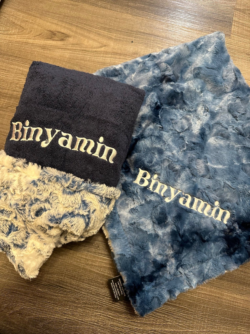 Winx + Blinx Owl Navy/Navy Fuzzy Hooded Baby Towel - Towel