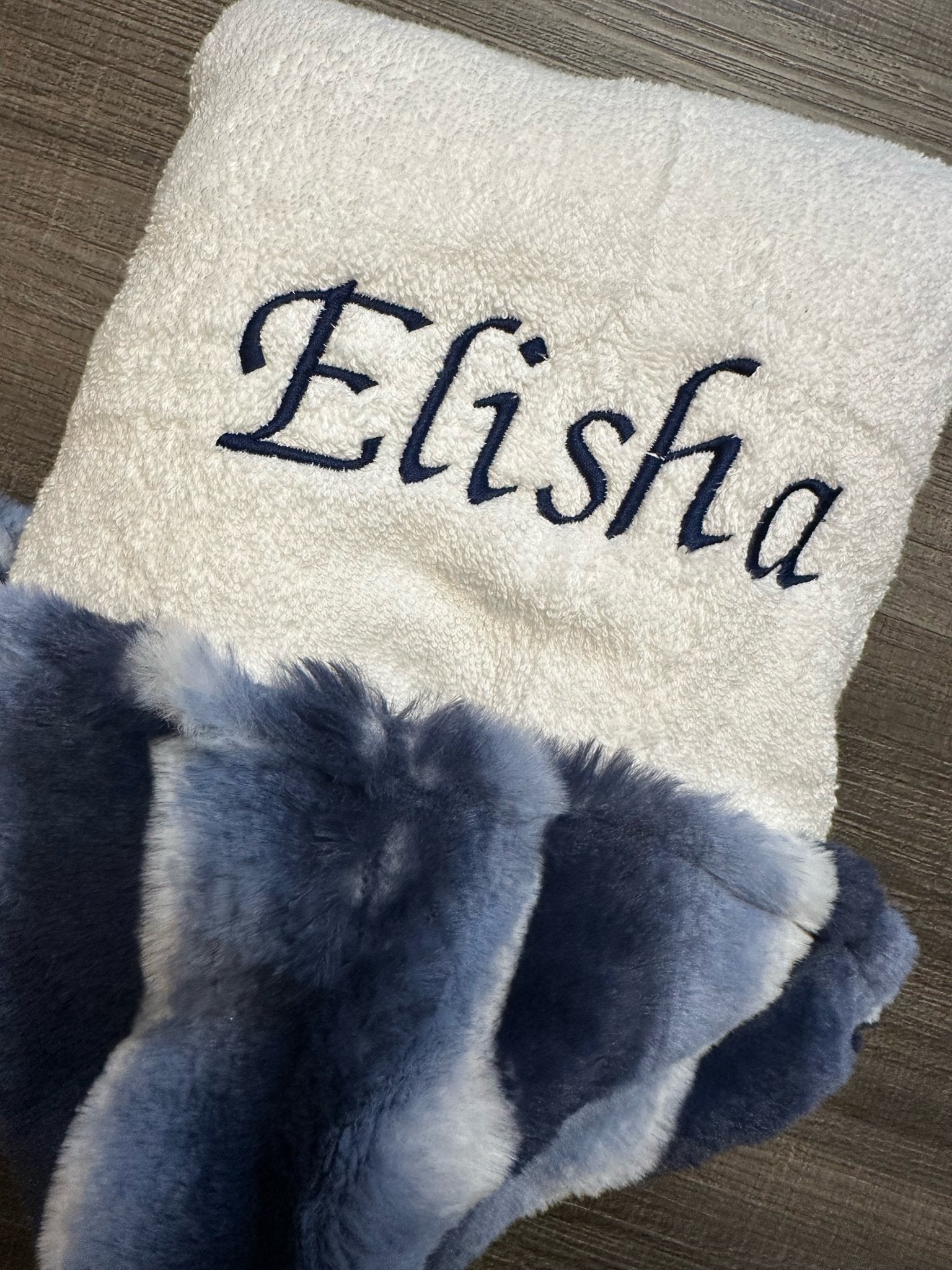 Winx + Blinx Plush Waves Navy Fuzzy Hooded Towel - Towel