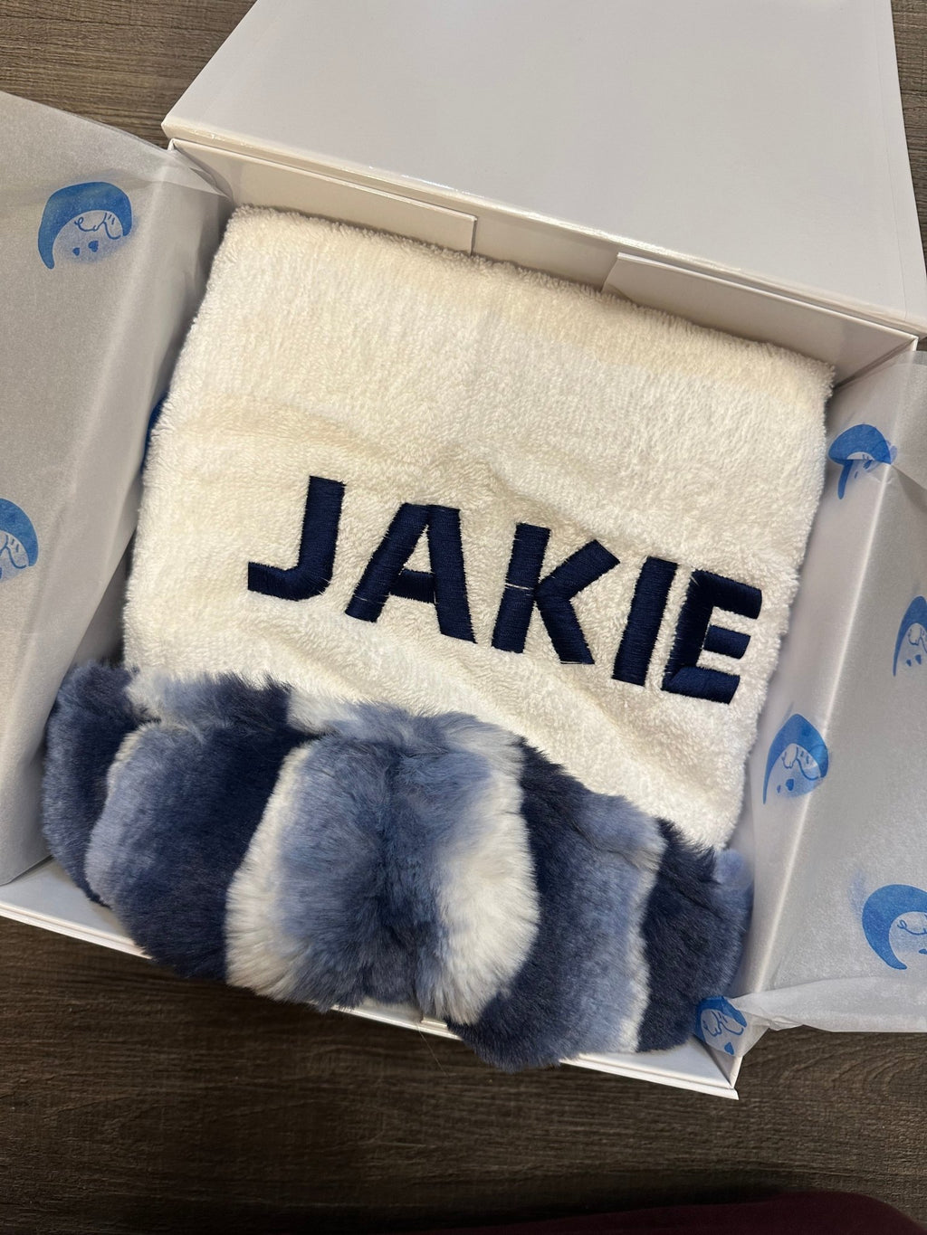 Winx + Blinx Plush Waves Navy Fuzzy Hooded Towel - Towel