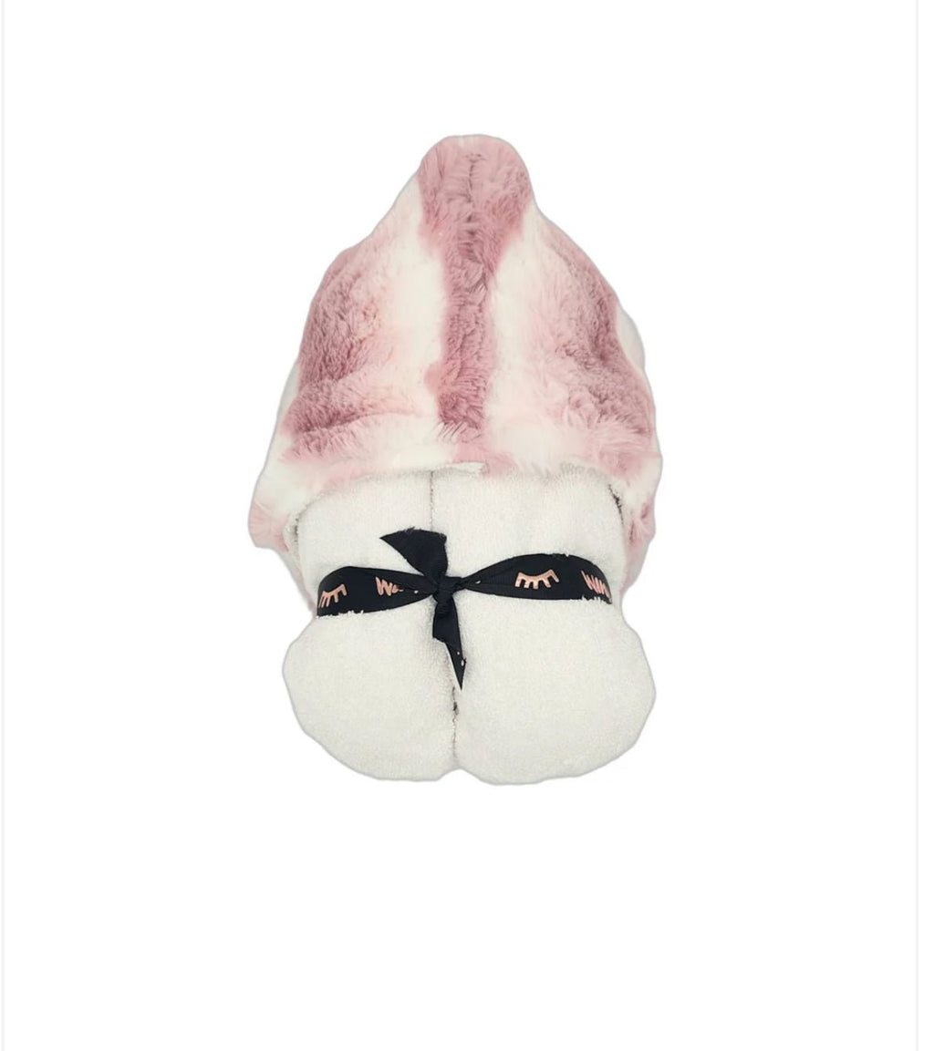 Winx + Blinx Plush Waves Woodrose Fuzzy Hooded Towel - Embroider for a special keepsake 