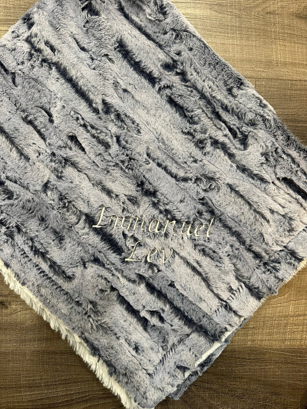 Winx + Blinx Snowflake Denim Minky Baby Blanket - Minky Blanket