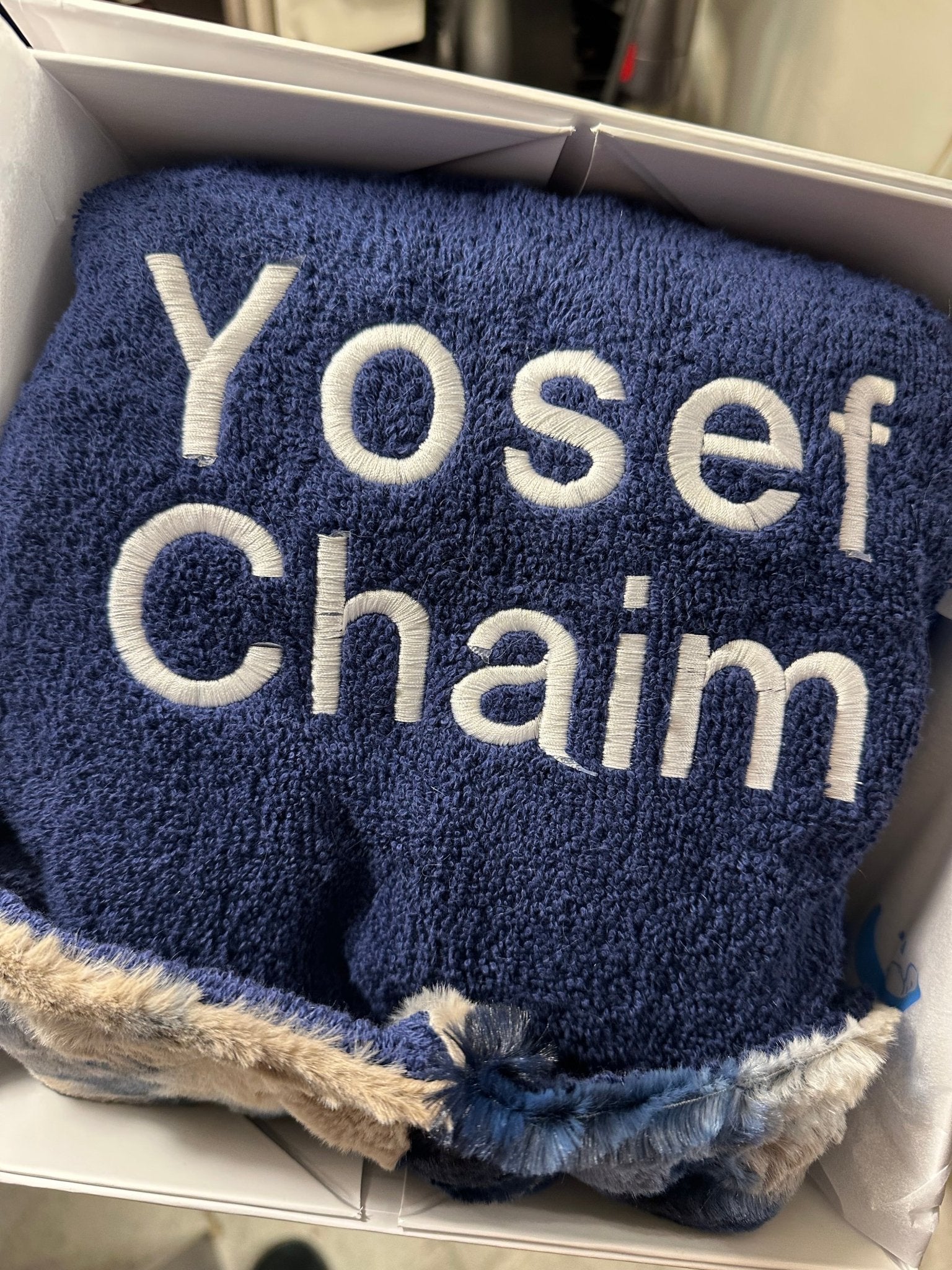 Winx + Blinx Sorbet Cobalt Taupe Fuzzy Hooded Towel - Blissful Bundlz