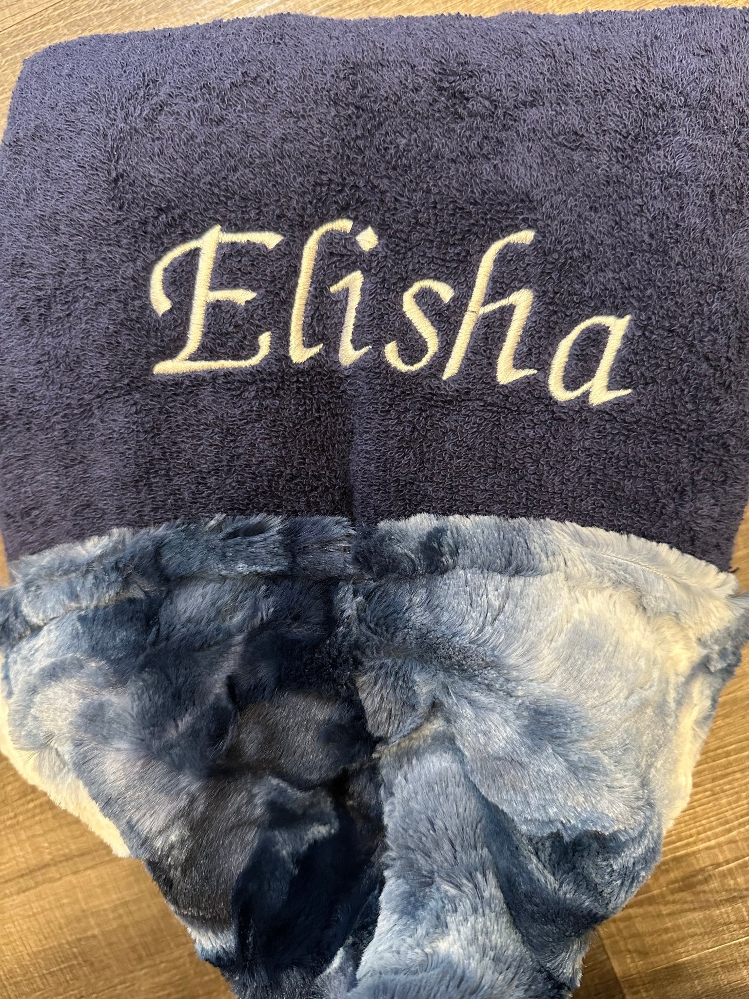Winx + Blinx Sorbet Navy Hooded Baby Towel – Luxury Bath Towel Gift | Blissful Bundlz - Towel