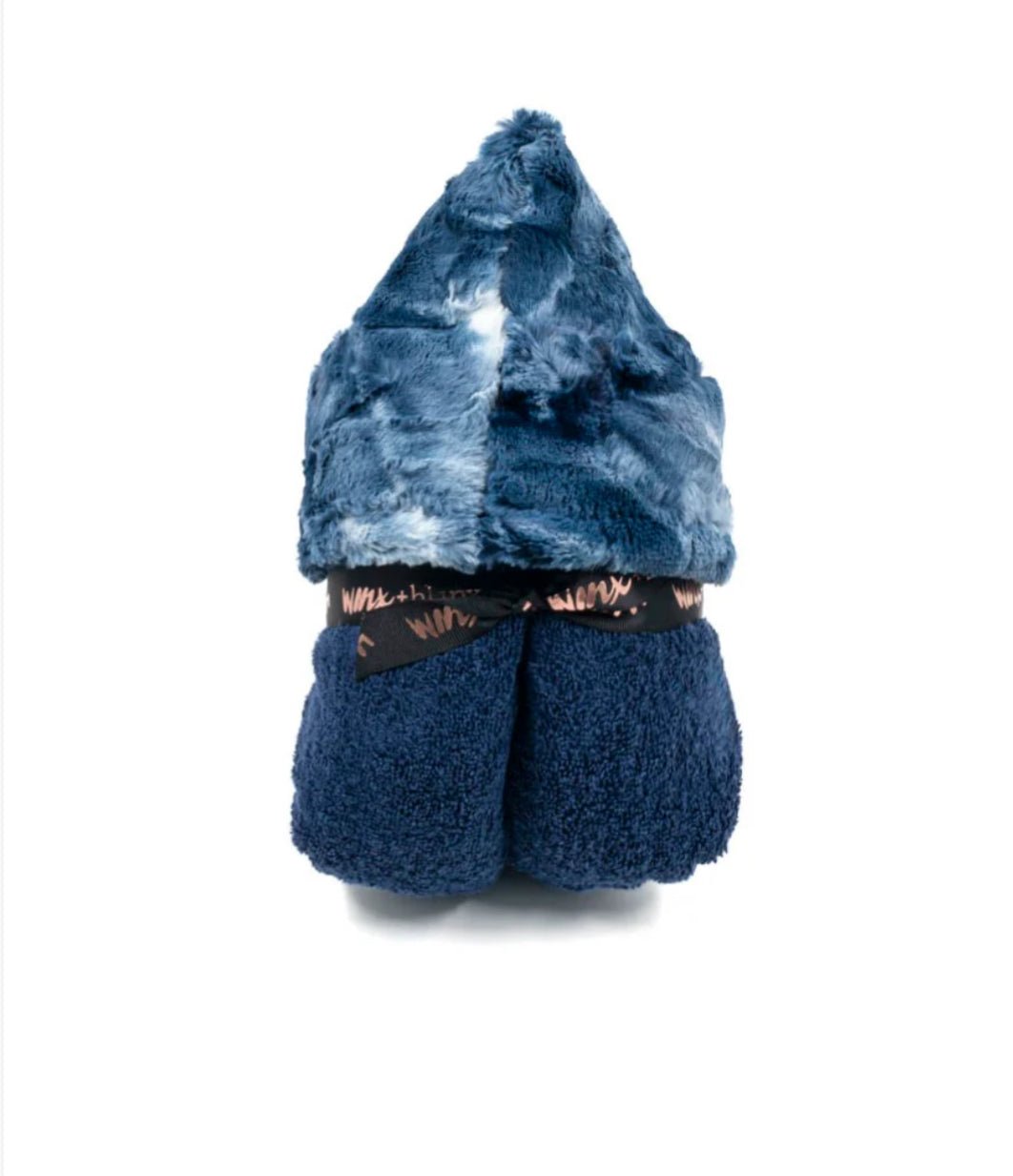 Winx + Blinx Sorbet Navy Hooded Towel - Blissful Bundlz