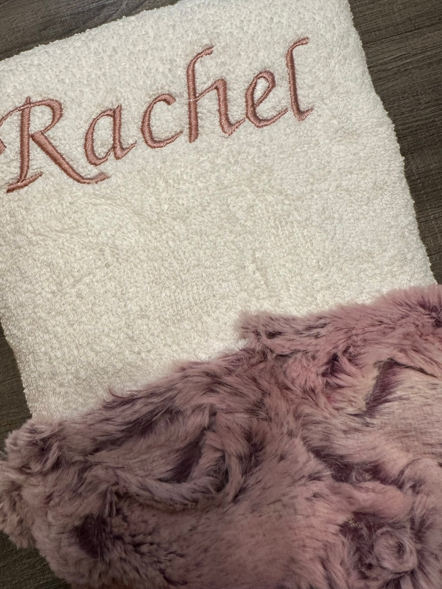 Winx + Blinx Wild Rabbit Mauve Fuzzy Hooded Baby Towel - Towel