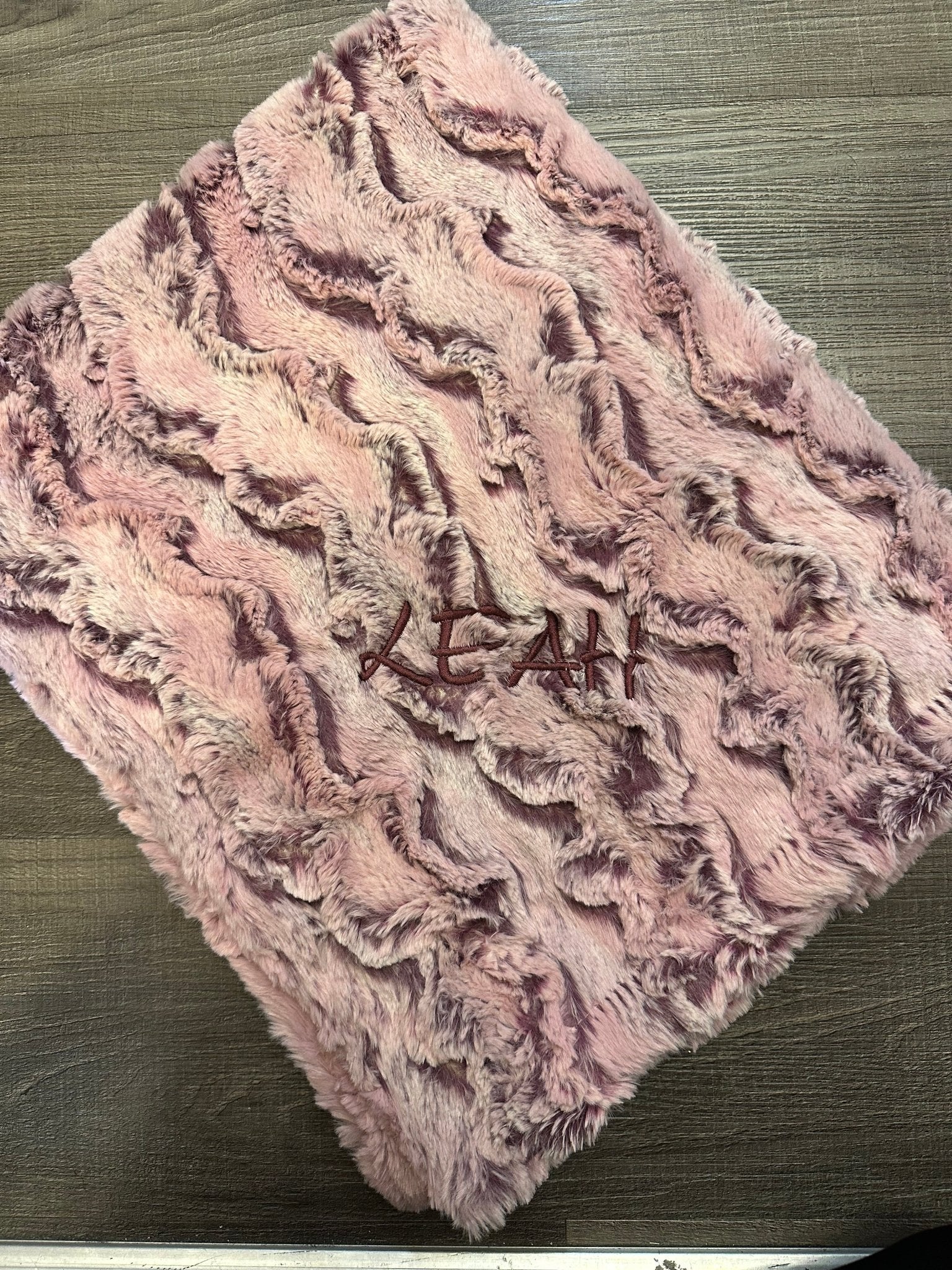 Winx + Blinx Wild Rabbit Mauve Minky Baby Blanket - Minky Blanket