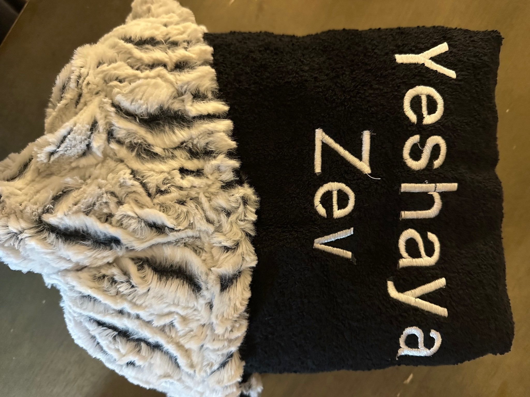 Winx + Blinx Zebra Snow Black Hooded Baby Towel - Blissful Bundlz