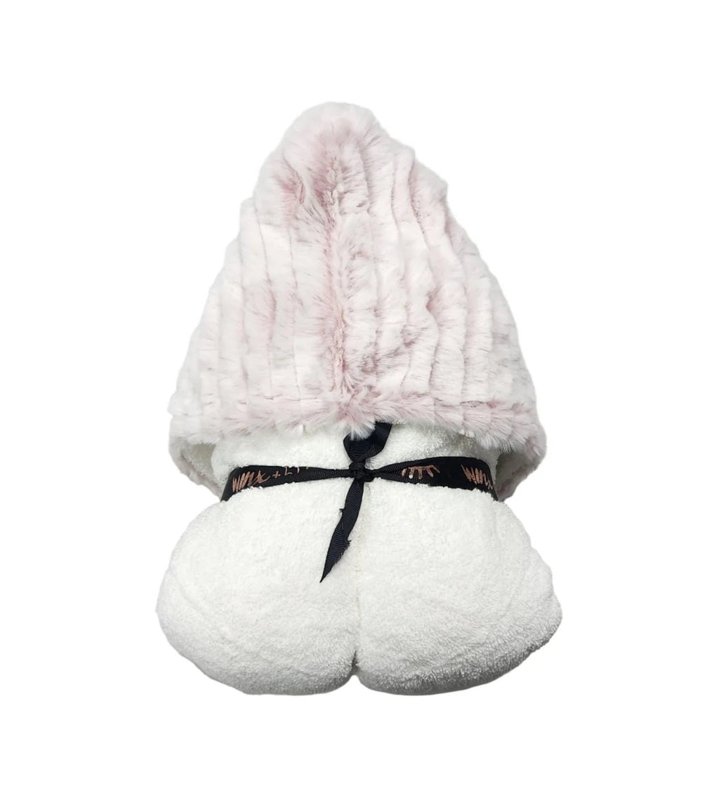 Winx + Blinx Ziggy Mauve Fuzzy Hooded Towel - Towel