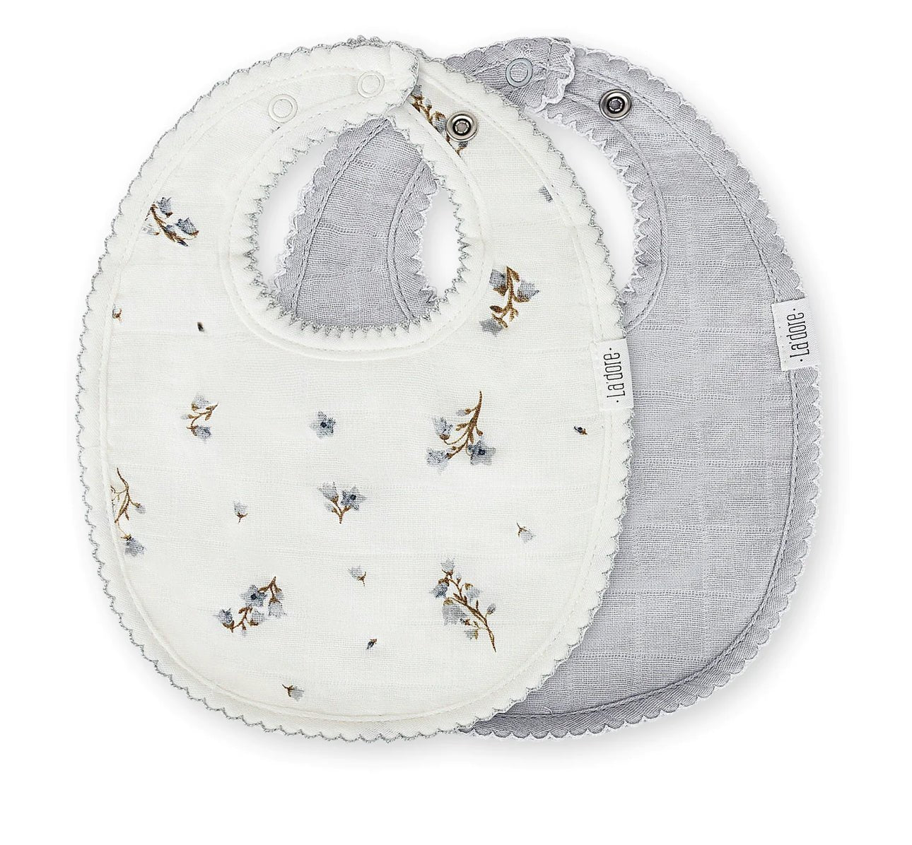 Adora Floral Muslin Bib - Boy - Blissful Bundlz