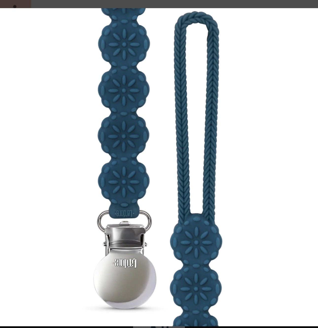 Adora Meadow Pacifier Clip - Denim - Blissful Bundlz