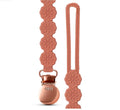 Adora Meadow Pacifier Clip - Rosewood - Blissful Bundlz