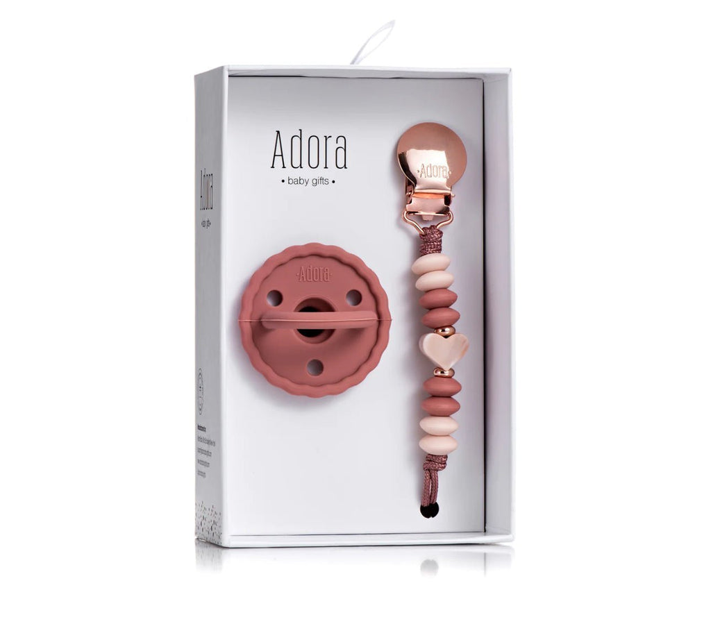 Adora Pacifier & Clip Gift Set - Blissful Bundlz