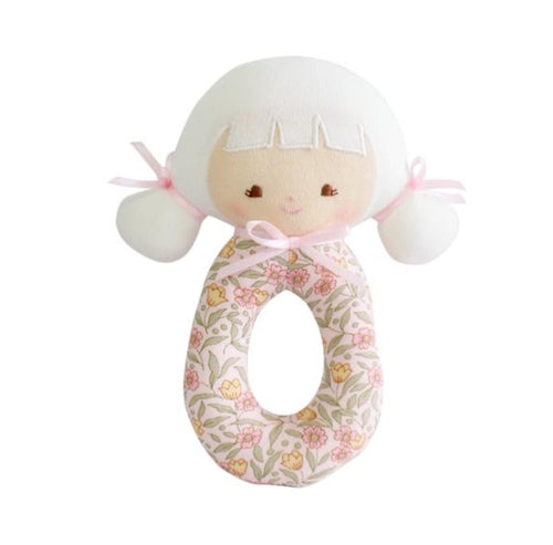 Audrey Grab Rattle Blossom Lily Pink - Blissful Bundlz