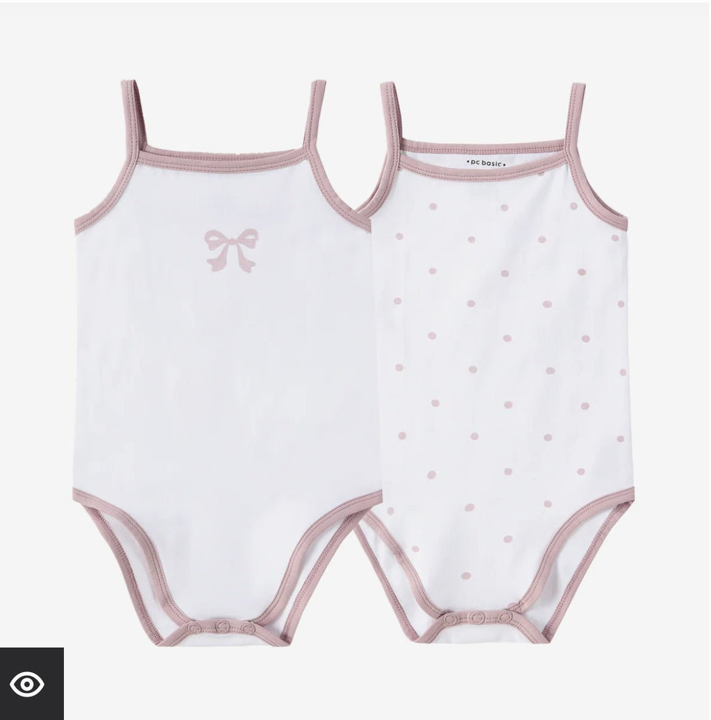 Petit Clair Baby Girl 2-Pack Undershirts - Blissful Bundlz