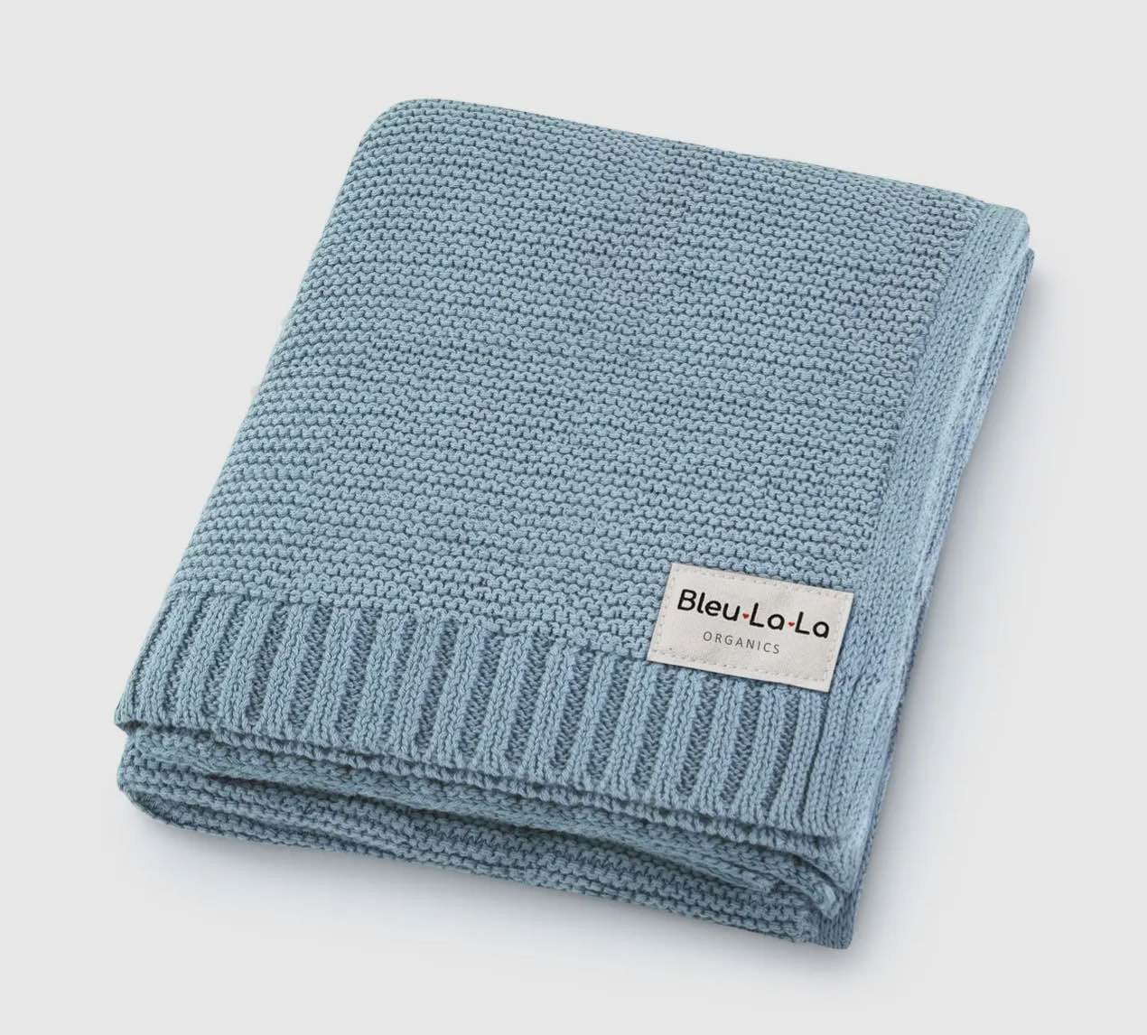 Bleu La La Knit Blanket - Blissful Bundlz