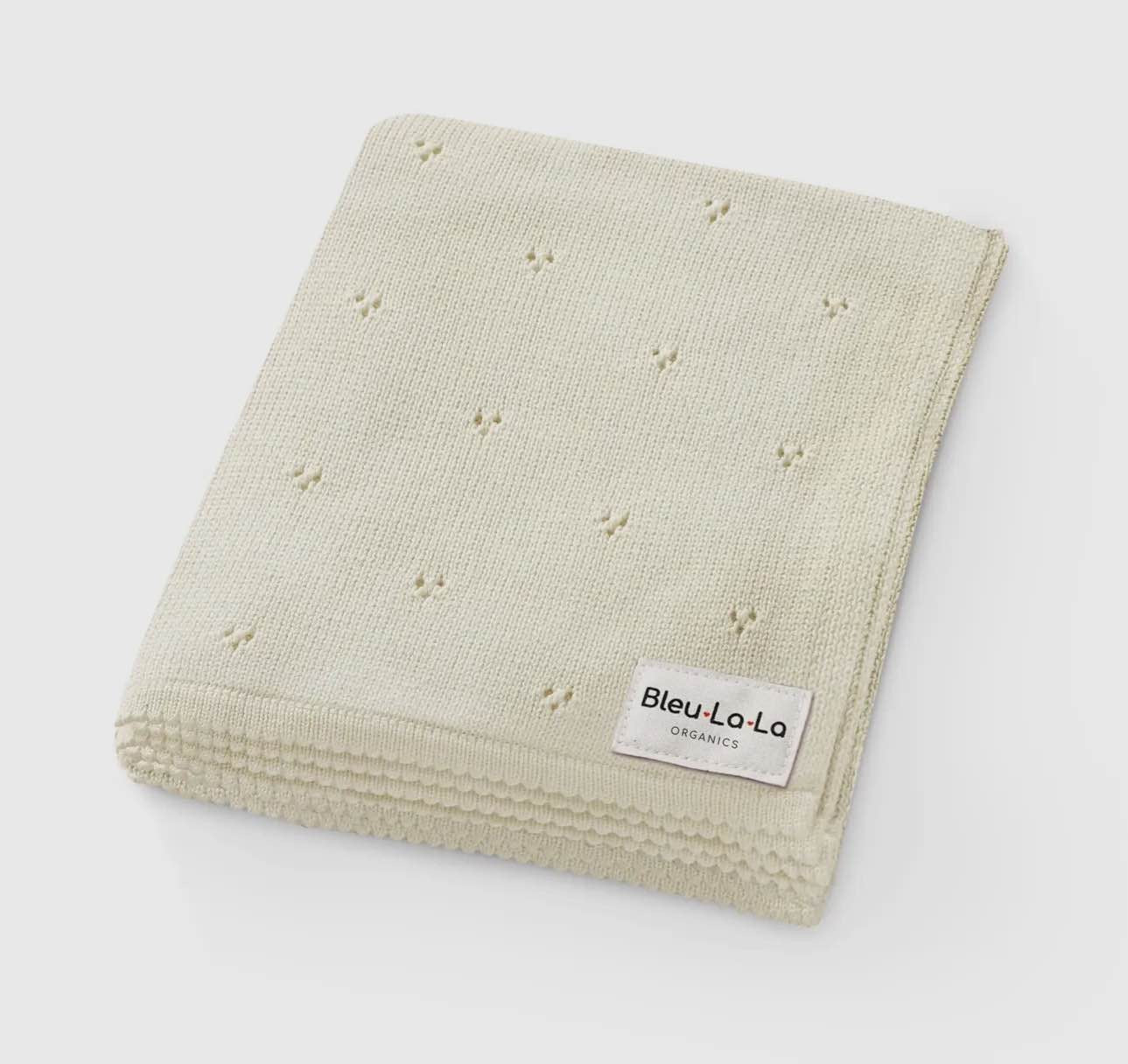 Bleu La La Pointelle Blanket - Blissful Bundlz