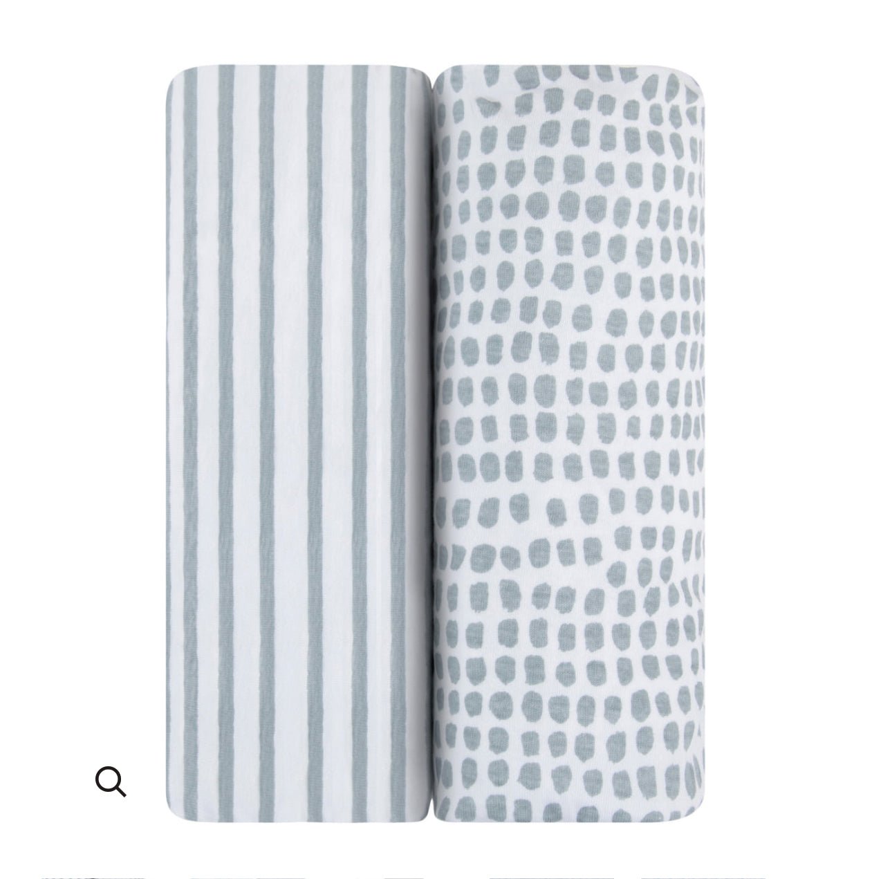 Elys & Co. Blue Stripes & Splash 2-Pack Bassinet Sheets - Blissful Bundlz
