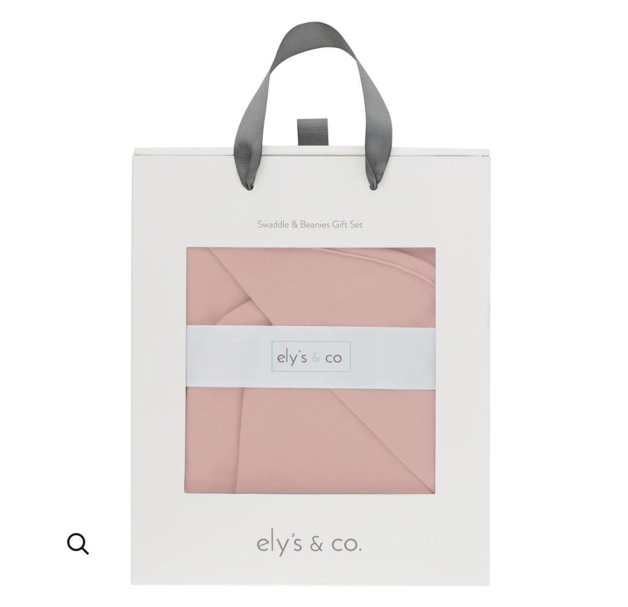 Elys & Co. Jersey Swaddle & Beanie Gift Set - Blush Pink - Blissful Bundlz