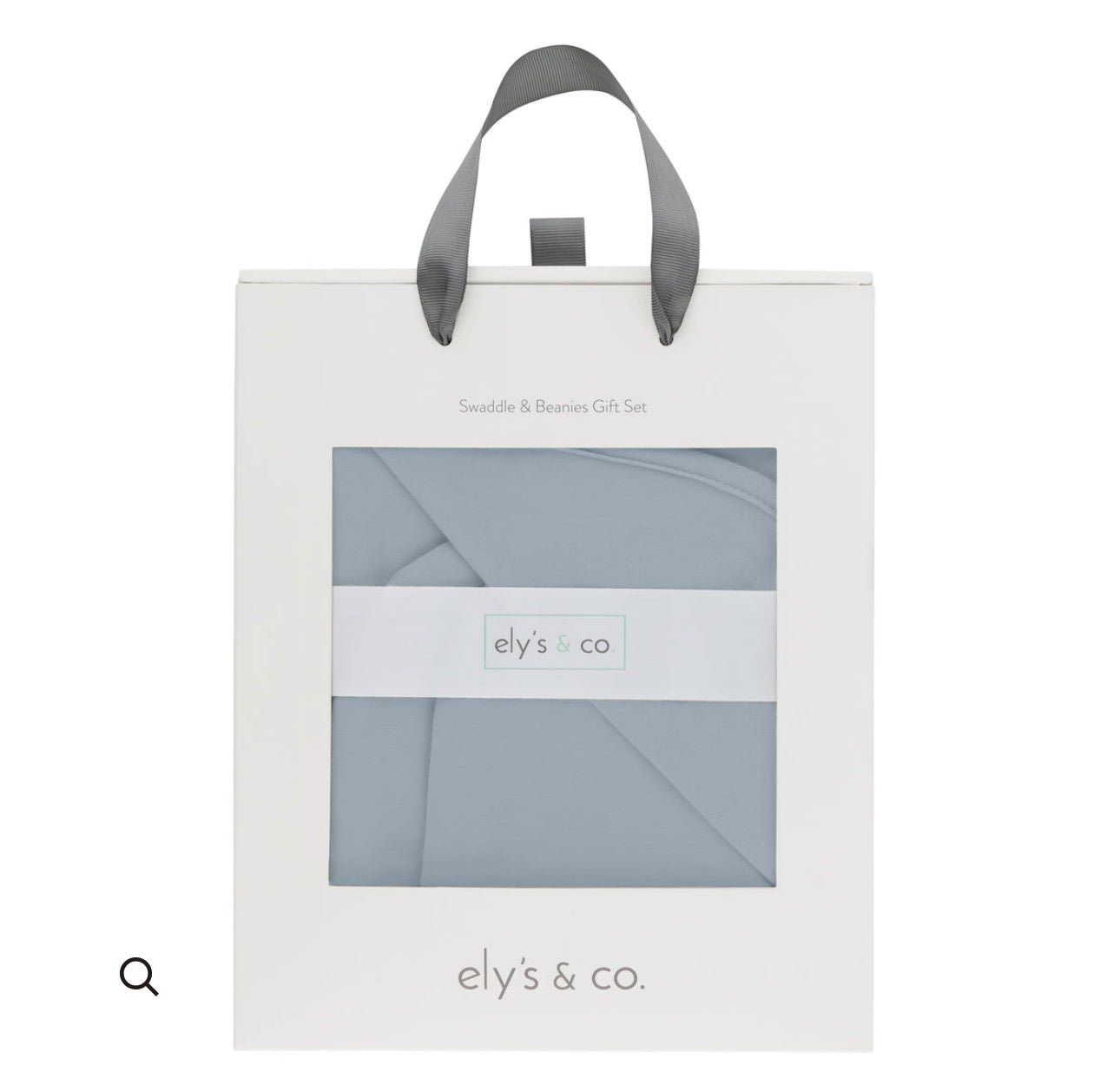 Elys & Co. Jersey Swaddle & Beanie Gift Set - Dusty Blue - Blissful Bundlz