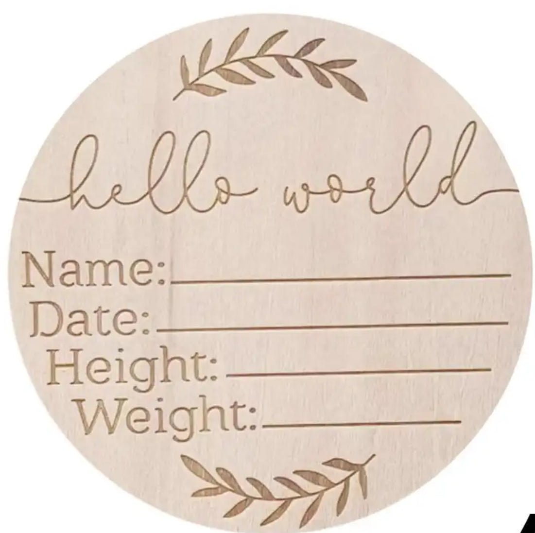 Wooden Milestone Card - Blissful Bundlz